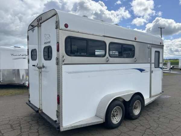 2000 morgan built 3 horse bumper pull horse trailer