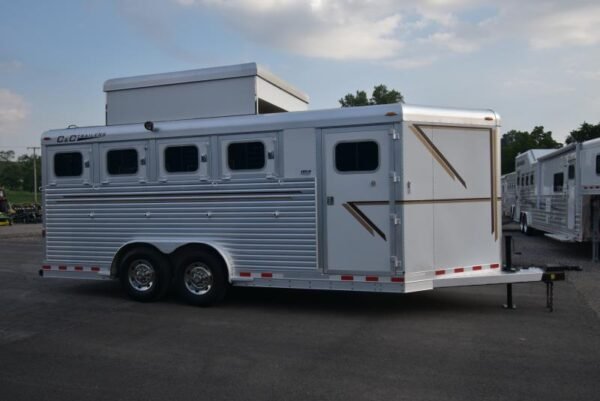 2008 c and c trailers 4 horse bumper horse trailer