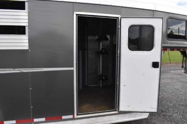 2018 adam 7304gn 3 horse trailer