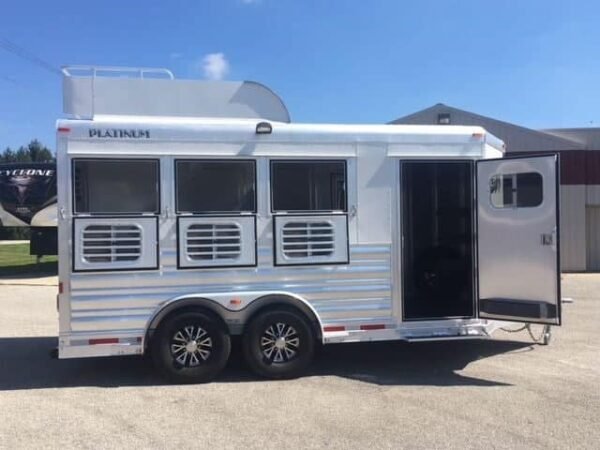2018 platinum coach 3 horse bumper pull