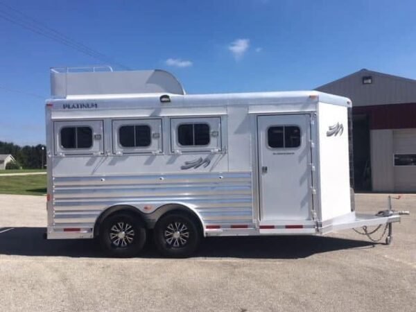 2018 platinum coach 3 horse bumper pull