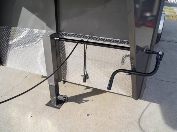 20ft charcoal gooseneck livestock cattle trailer (2) 7k axles
