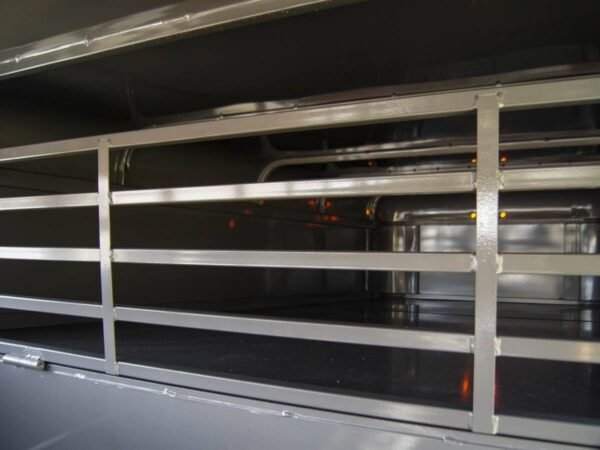20ft charcoal gooseneck livestock cattle trailer (2) 7k axles