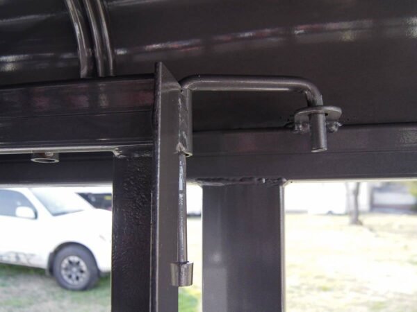 20ft charcoal gooseneck livestock cattle trailer (2) 7k axles